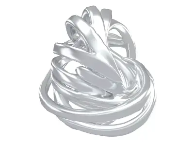 Abstract Ring Shape v6 002 Low-poly 3D model