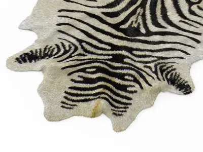 Zebra rug 03 3D model