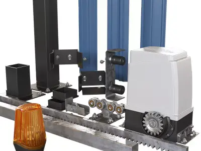 Sliding Gate Automation and Aaccessories 3D model