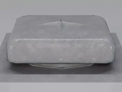 Round Top Vent Low-poly 3D model