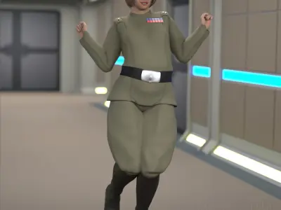Imperial Officer for La Femme 2 for Poser 3D model