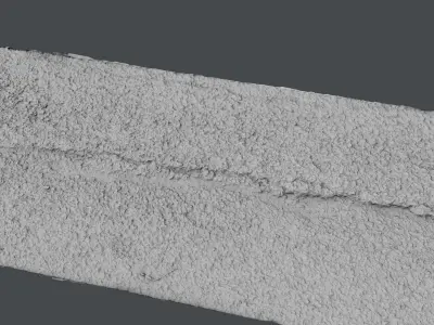 Roadcracks02 road with cracks in it 3D model