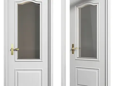 Set Classic Door 01 3D model