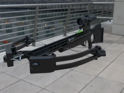 Crossbow on street 3D model