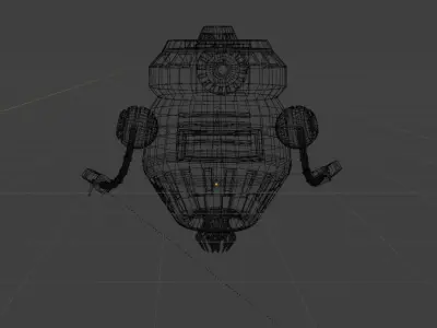 Robot Low-poly 3D model