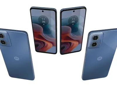 Motorola Moto G34 5G Light Blue 3D model