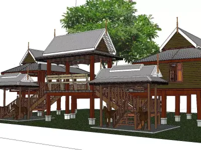 Creative Design-Holiday Cabin-05 3D model