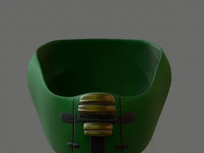 Gas mask helmet 3d model scifi Low-poly  Low-poly 3D model