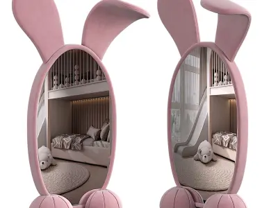 BUNNY FLOOR MIRROR 3D model
