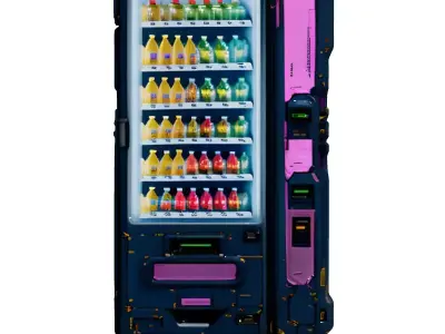 SciFi Vending Machine 3D Model Low-poly 3D model