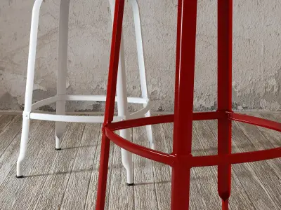 N Stool 60 and 75 3D model
