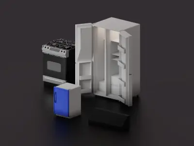 House Props Softpack Low-poly 3D model