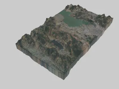 Kunming City Low-poly 3D model