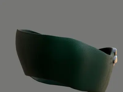 Gas mask helmet 3d model scifi Low-poly  Low-poly 3D model