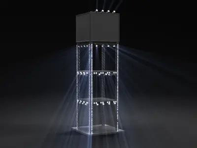  stage and manymore event design Lighting stage planing projecto Low-poly 3D model