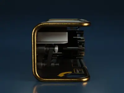 Sci-Fi Power Generator - box1 Low-poly 3D model