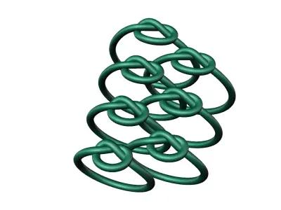 LIGHT WEIGHT KNOT RING ALL SIZE 3D print model