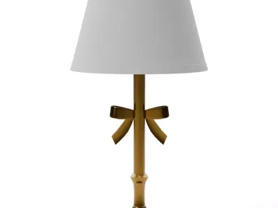 Ava Ribbon Table Lamp Low-poly 3D model