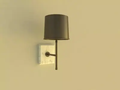 Astor Brass Sconce Low-poly 3D model