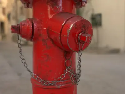 Fire Hydrant Free low-poly 3D model