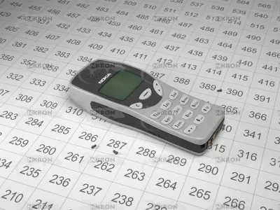 Nokia 3210 Mobile Phone 3D Model Low-poly 3D model