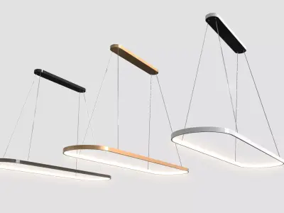 Modern Minimalist Hanging Lamp 3D model