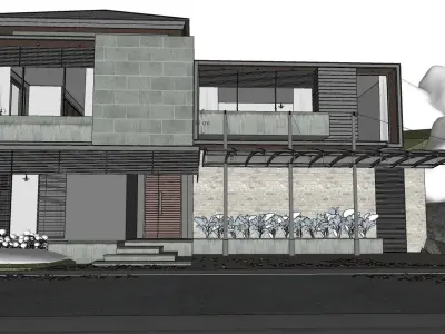 Casa Villa - 22 Modern SketchUp 3D Model 3D model