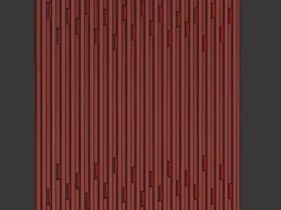 Wooden panel V1  Low-poly 3D model