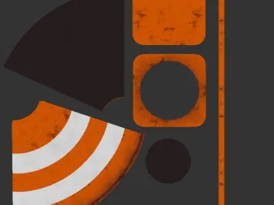 Low Poly High Poly Traffic cone Low-poly 3D model