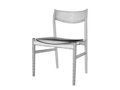 Kamuy Side Chair Wooden 3D model