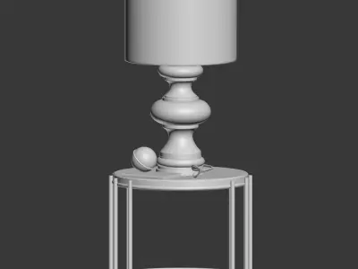 ABLE LAMP JASMINE GLASS POTTERYBARN  3D model