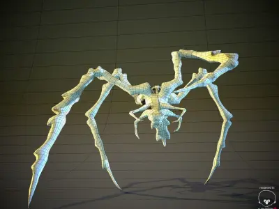 Game Alien Pack 3 Characters LowPoly Low-poly 3D model