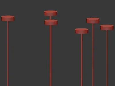 Lute Pendant Lights Pinterest 3D model