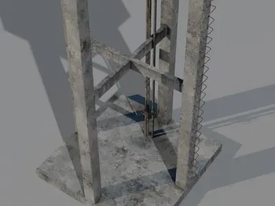 Water Tank Low-poly 3D model