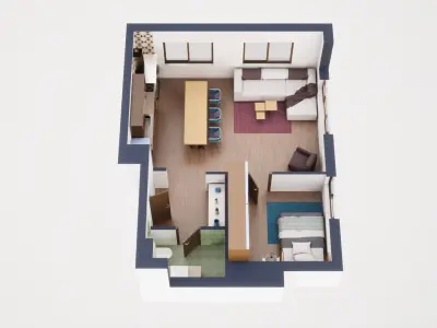 3D Floor Plan model 10 3D model
