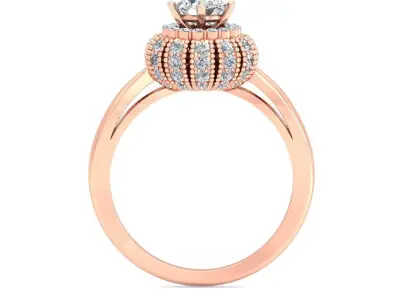 Women Ring  Render 3dm STL OBJ FBX Details 3D print model 207