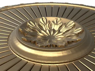 decorative pattern ready for 3D printing 3D model