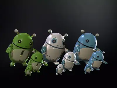 Minirobotic8Pack2 Low-poly 3D model