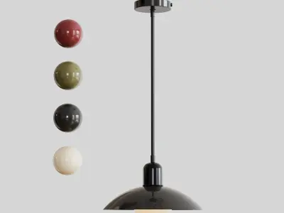 Arundel Orb Pendant 5 color combination 3D model