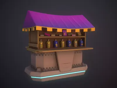 Stylized Fly Shop 3D model