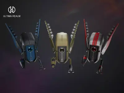 Drone Ranger Low-poly 3D model