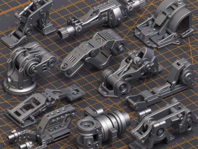 Mech Warrior 3D model