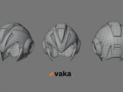 Megaman Helmet - Marvel vs Capcom Infinite 3D print model