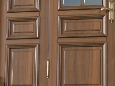 Outdoor Entrance classic door External Doors Exterior Door 3D model