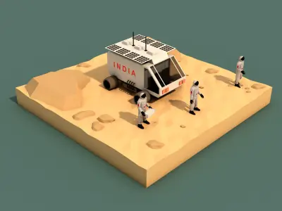 Polygon Space Pack Low-poly 3D model