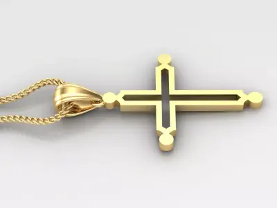 Cross Light Gold 4CP036 3DM STL 3D print model