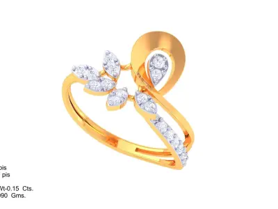 Women Ring MTL 3dm STL OBJ FBX Details 3D print model