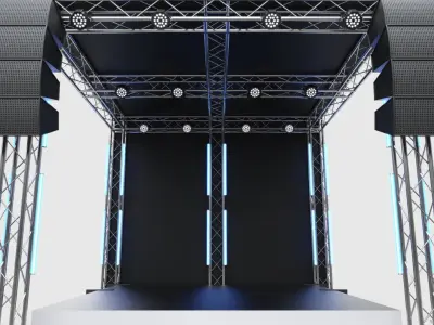 Concert Stage 4 3D model