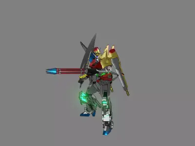 Attacker Gundam 20 3D model