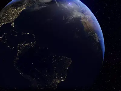 earth from space 3D model